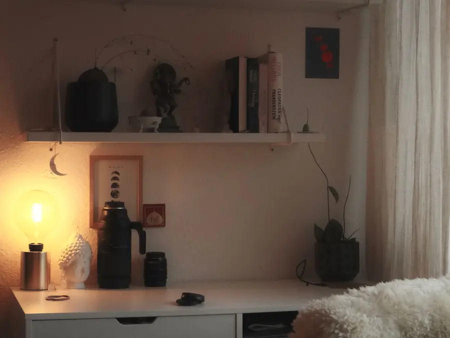A minimalist desk setup